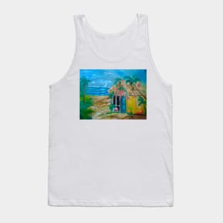 Path to the Beach Little Grass Shack Tank Top